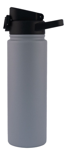 Termo Acero Inoxidable Doble Pared Tapa Push Up 720 Ml Color Gris