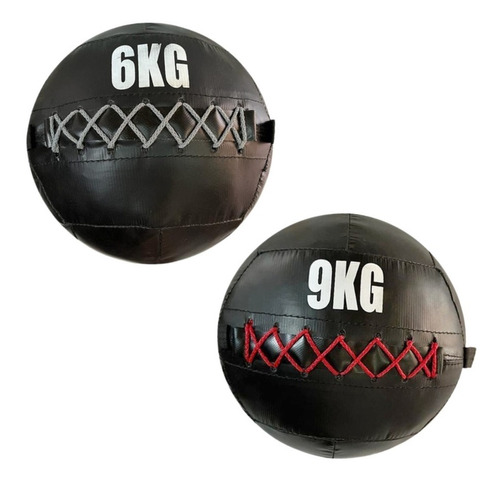 Set Pelotas Sin Pique 6kg + 9kg Medicine Ball Crossfit