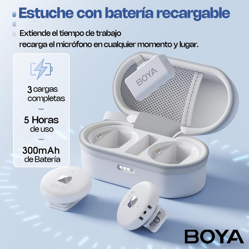 Micrófono Inalámbrico Boya Omic D Para iPhone Con Imán