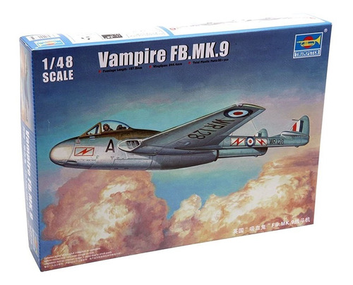 Trumpeter 02875 Vampire Fb.mk.9 1/48