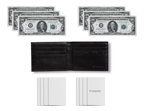Imagen 5 de 8 de Billetera Hombre Samsonite Cuero Dolar Doble Tarjetero 120