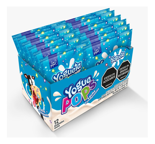 Dulce En Polvo Yogueta Yoguepops 96g X 12 Uds