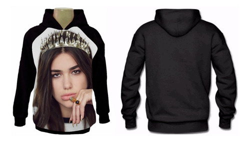 Casaco Raglan Moleton Moletom Cantora Pop Dua Lipa Tp25