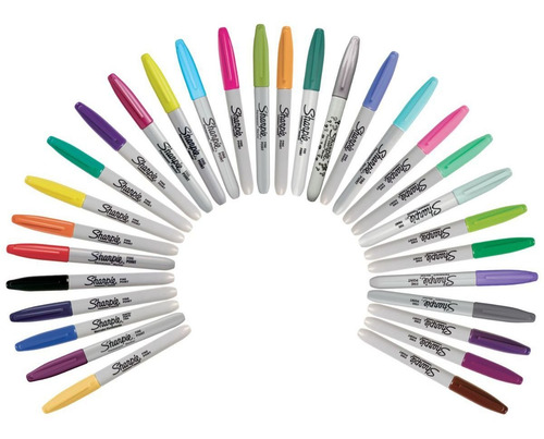 Imagen 5 de 6 de Ruleta 30 Marcadores Sharpie Tie Dye Con Marcador Misterioso