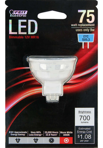 Electric Bpeyc Led Bombilla Regulable 12 Voltio 9 Vatio 700