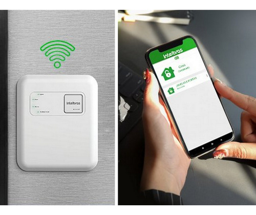 Central Cerca Alarme Intelbras Via App Elc 6012 Net 2 Sensor