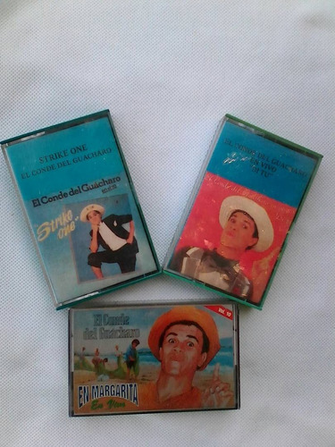 Conde Del Guácharo. 3 Cassettes Originales De Fábrica.