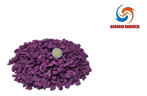 Bolsa De Piedra Color Morado Gruesa  10 Kilos