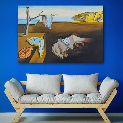Imagen 2 de 10 de Cuadro-dali -la Persistencia De La Memoria- Hd 120x90cm.