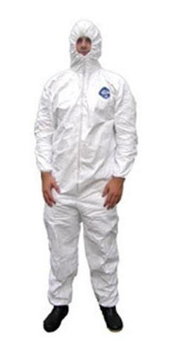 Macacão Com Capuz Dupont Branco Tyvek 15600 Gg