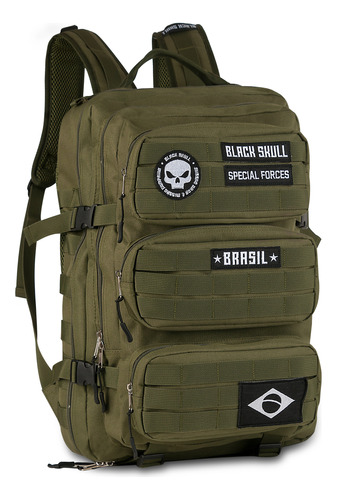 Mochila Costas 18 Juvenil Black Skull Special Forces Bs3537