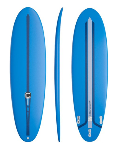 Tabla De Surf Tropical Brasil Surfacil 6'6 + Quillas + Leash