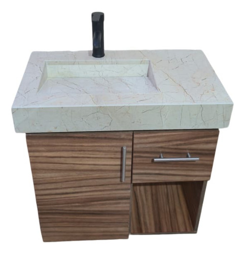Gabinete De Baño Latte Pyc C/lavamanos Cascada 70x40x70