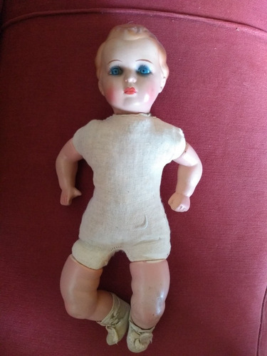 Antiguo Muñeco Bebe De Porcelana Excelente Estado (Usado)