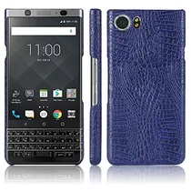 Comprar Funda Para Blackberry Keyone Azul Obscuro Pu Piel Sintetica