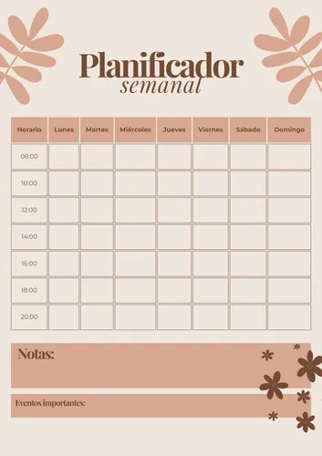 Planner Organizador Semanal De Objetivos Varios Diseños Pdf