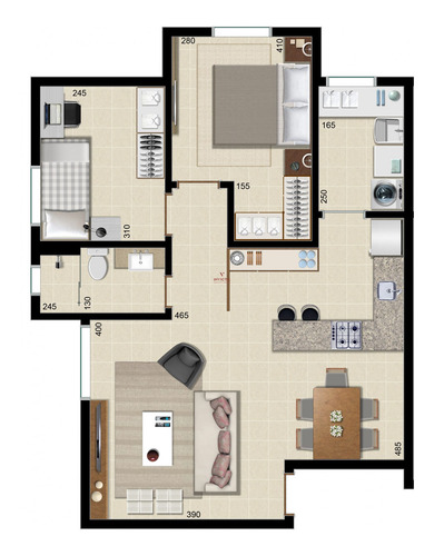 Imagem 12 de 12 de Apartamento Com 2 Dormitórios À Venda Com 115m² Por R$ 373.000,00 No Bairro Rebouças - Curitiba / Pr - Aa 1130