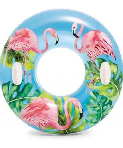 Flotador Inflable Salvavidas Diseño De Dona 97 Cm Flamingos