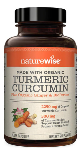 Curcuma Natural 2250mg 95%  Y E - Unidad a $844