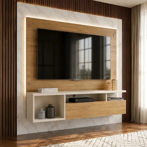 Painel Caemmun para TV Marrom
