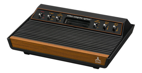 Consola Atari 2600 4KB Standard  color negro y marrón madera