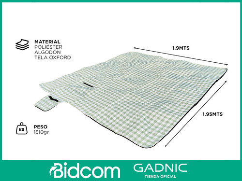 Lona Playera Gadnic Impermeable Manta De Picnic Plegable