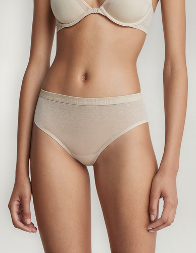 Calzón Bikini Future Shift Beige Calvin Klein