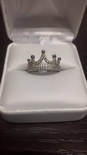 Anillo De Corona En Plata