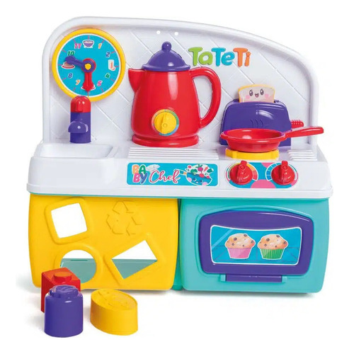 Conjunto Mini Cozinha Baby Cheff Tateti Menino - 0316