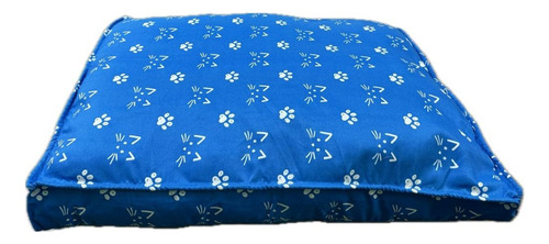 Textipets Cama Tipo Colchón Gatos | Diseño Gato/huella Azul