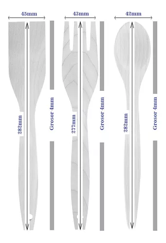 Set 5 Utensilios Madera Cocina Cuchara, Pinza Microcentro