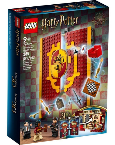 Lego Harry Potter Banner Da Casa Grifinoria 285 Peças 76409