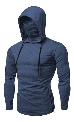 Imagen 4 de 10 de Buzo Canguro Capucha Hombre Slimfit Hoodie Camperas A29
