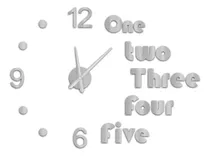 Comprar Reloj Letras Y Numeros 3d Diy Utilisimo Pared Sala Grande