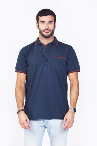 Remera Hombre Cuello Polo Tejido Mezcal