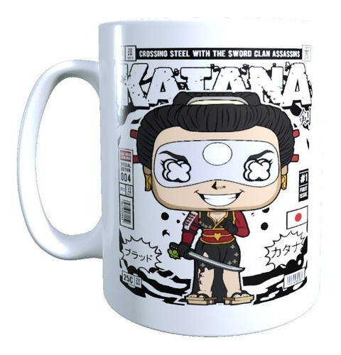 Taza Con Diseño Katana Samurai