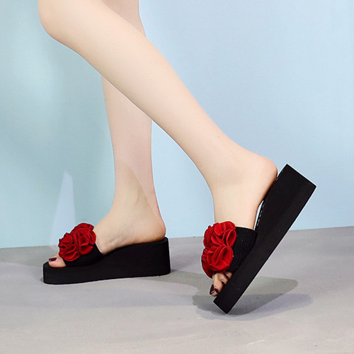 Chanclas Casuales De Verano Con Punta Con Clip Para Mujer, A