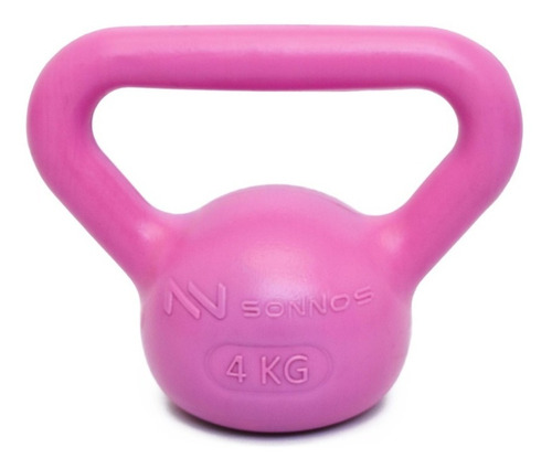 Pesa Rusa Lady Kettlebell Pvc 4 Kg Gym Funcional Sonnos