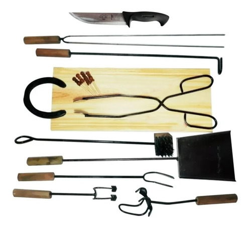 Kit Parrilla X16 Tabla Asado Picada Chulengo  Fabrica Laser