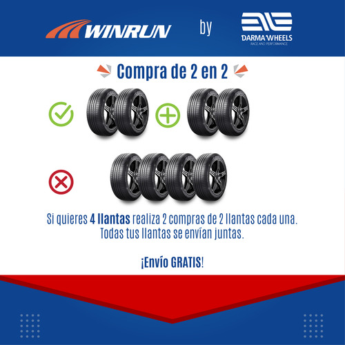Kit De 2 Llantas 175/70r13 82t Winrun R330