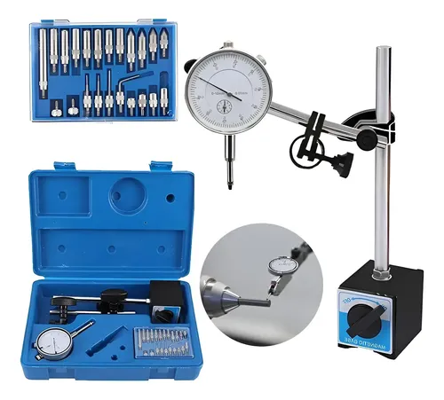 Relogio Comparador 0,01 0-10mm C/ Base Magnetica Articulada