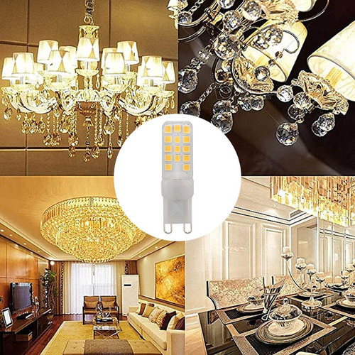 Bombilla Led G9, 6 Unidades, Regulable, 5 W, 450 Lm, 28 Perl