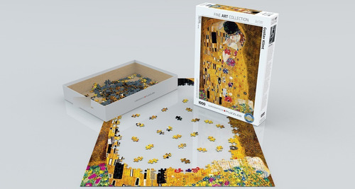 Imagen 2 de 3 de Rompecabezas - The Kiss - Gustav Klimt - 1000 Piezas