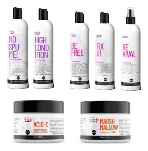 Kit Curly Care Higienização E Finalização (7 Itens)