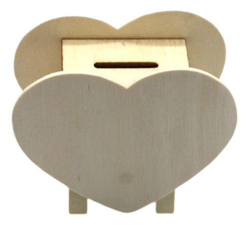 Hucha De Madera Sin Terminar, Tarro De Ahorro 11cmx10cmx5cm