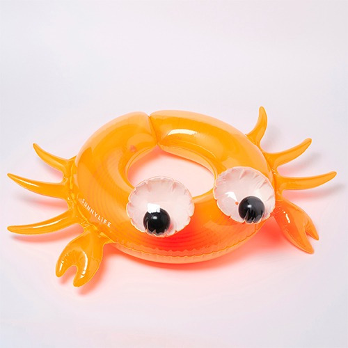 Aro Inflable Sonny The Sea Creature Neon Orange Sunnylife