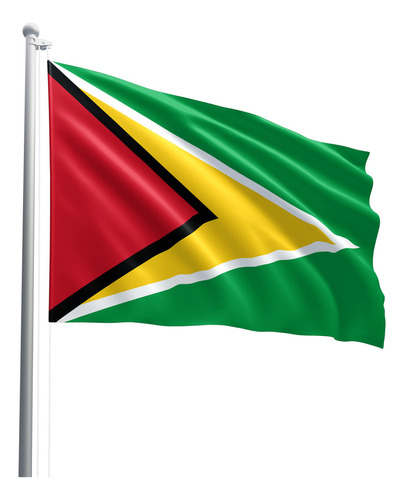 Bandeira Da Guiana Em Tecido Oxford 100% Poliéster
