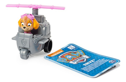 Vehículo Paw Patrol Skye Cachorro Con Ruedas 6cm Original