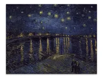 Comprar Cuadro Canvas Noche Estrellada Sobre El Rodano 62x80 M Y C 