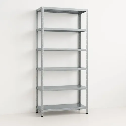Estante Prateleira Aço Aparador Livros 6 Bandejas 60cm - R$ 155